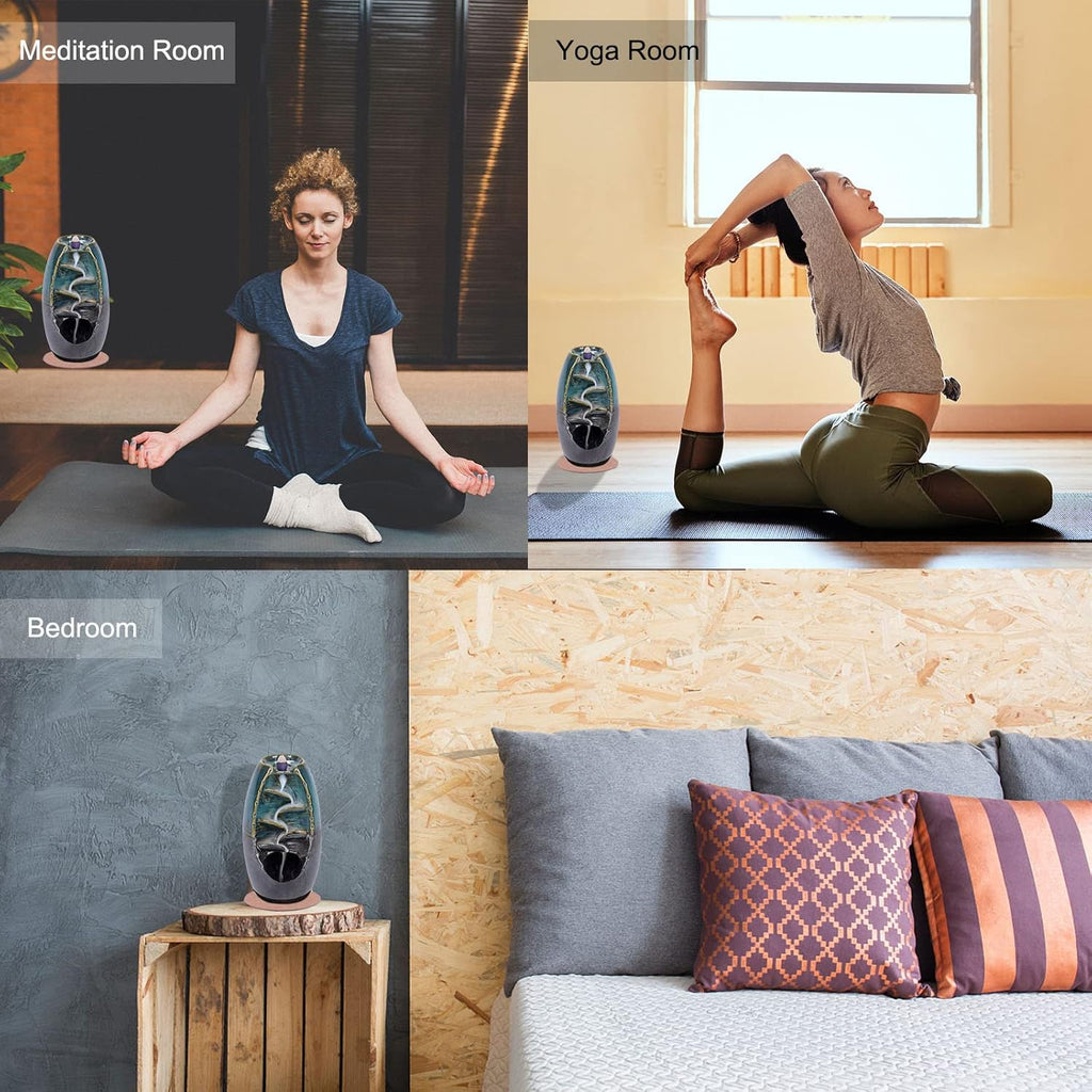 Brûleur d'Encens à Refoulement en Céramique – Aromathérapie