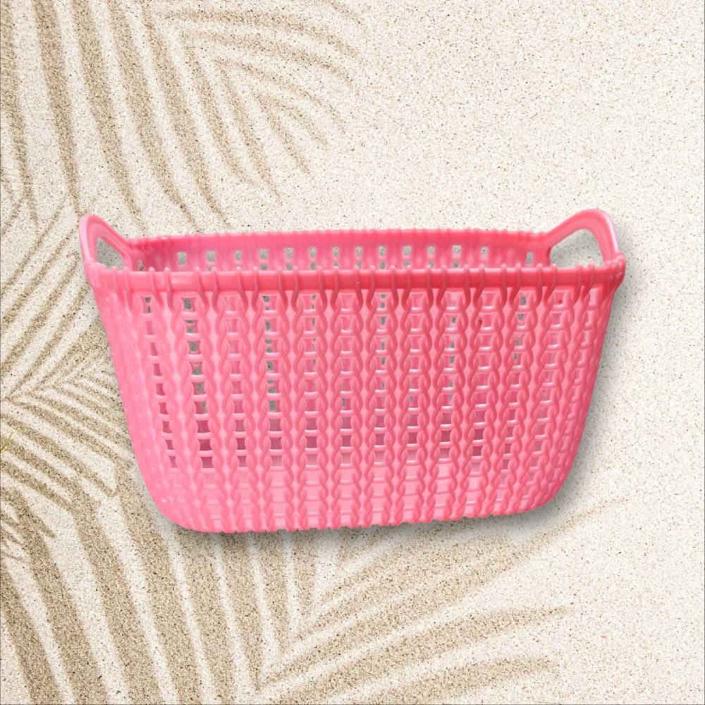 Petit Panier de Rangement Style Dentelle - 2L