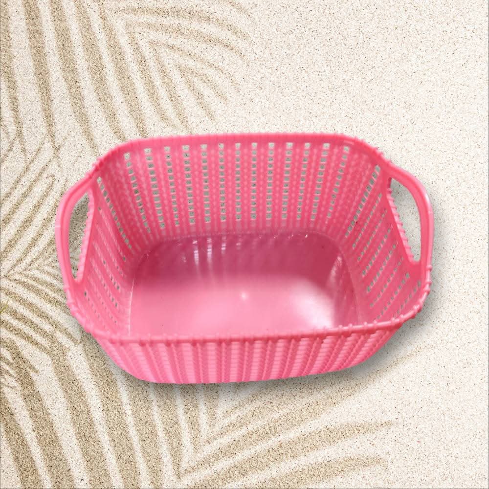 Petit Panier de Rangement Style Dentelle - 2L