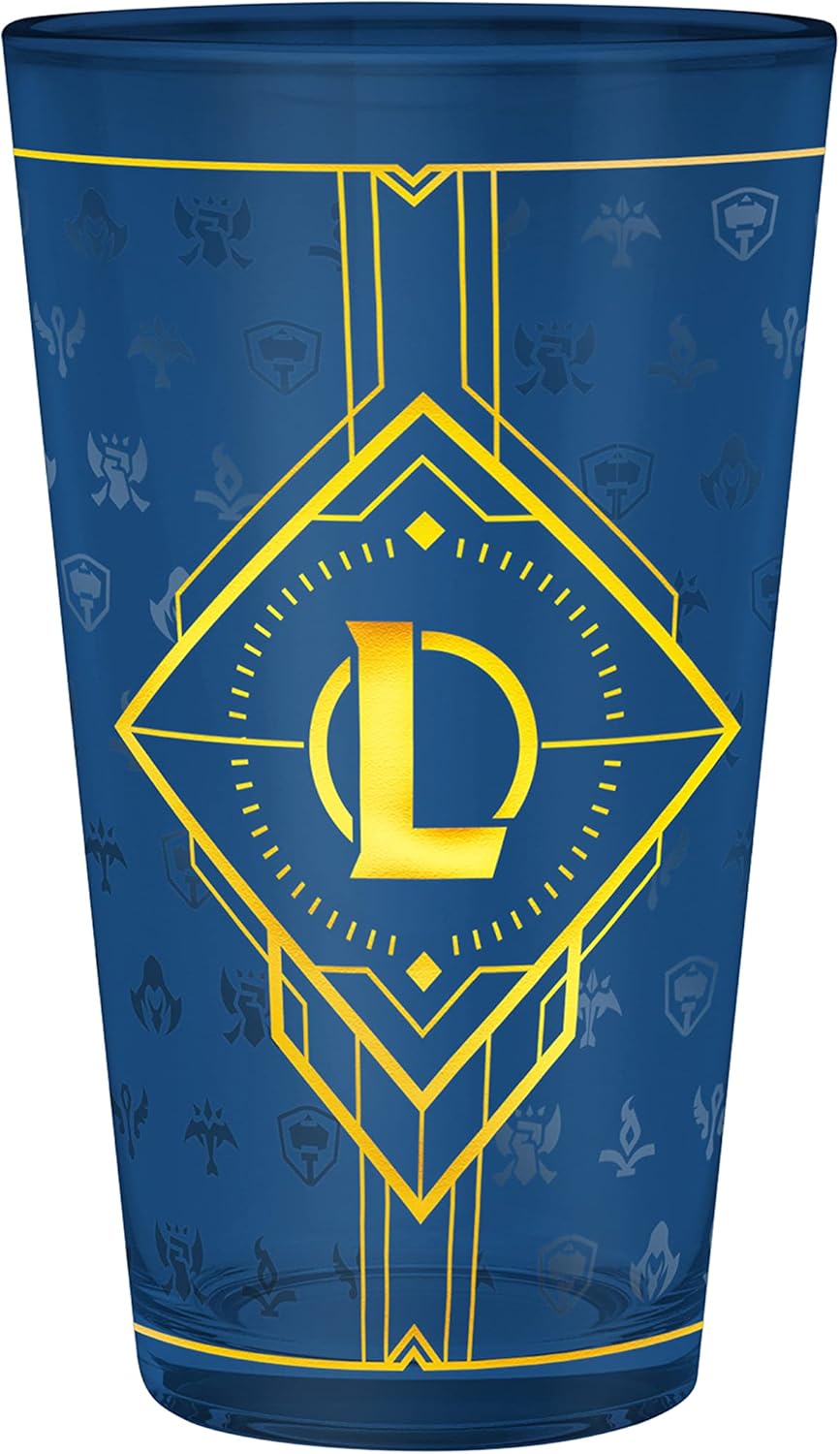 Coffret Cadeau League of Legends Officiel - Verre XXL 400ml, Pin's Métal & Carnet A6 ABYSTYLE