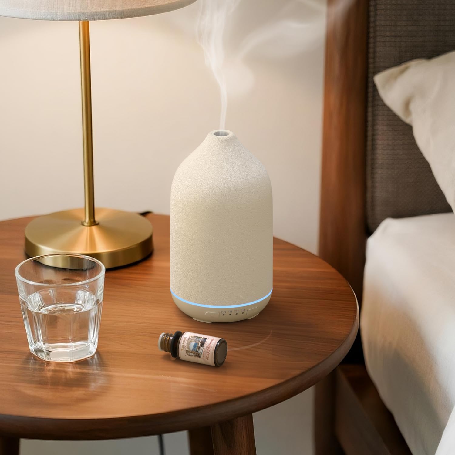 Diffuseur Huile Essentielle - Blanche Élégance