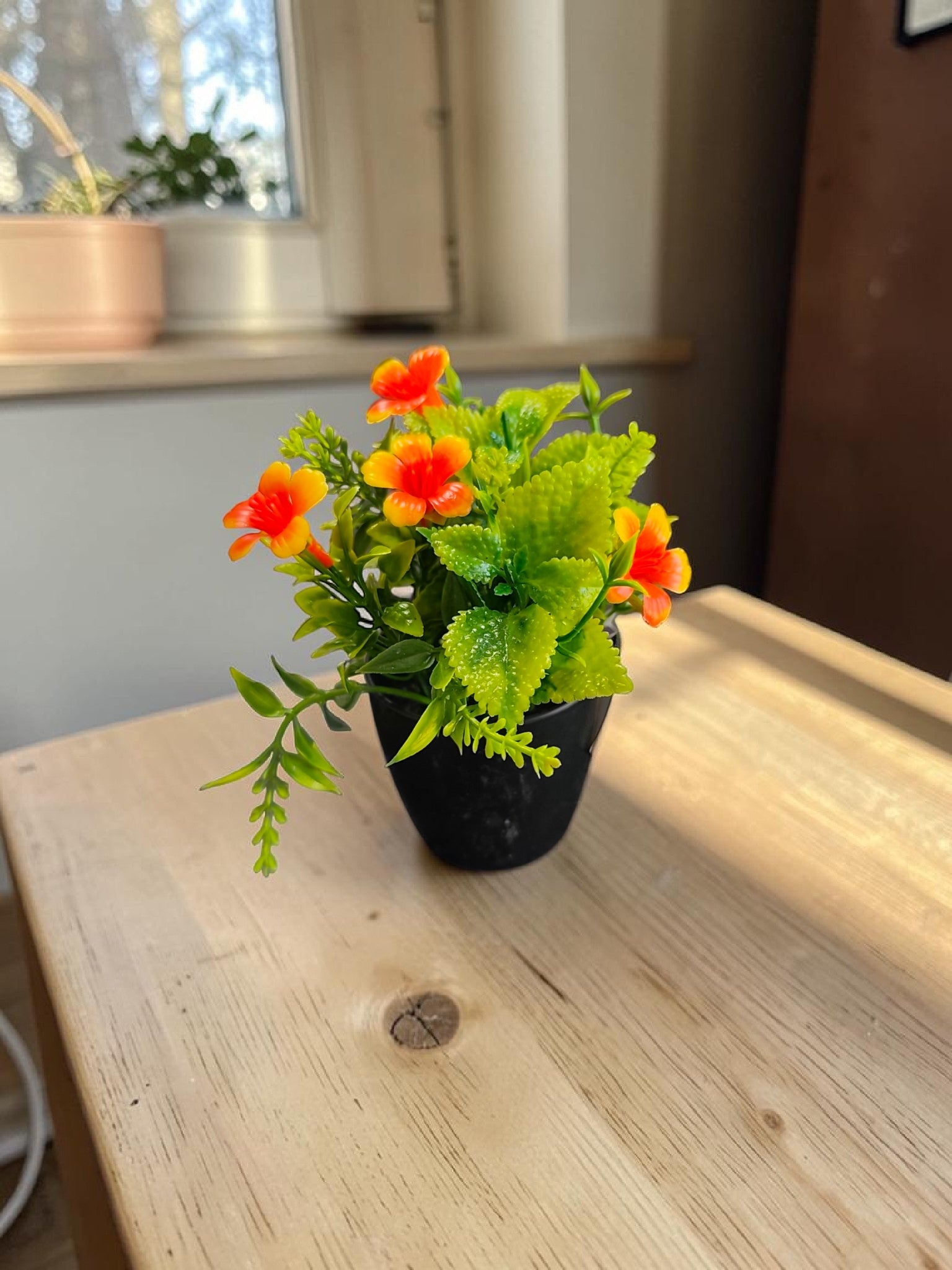 Plante artificielle fleurs en pot