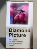 Diamond Picture – Libellule & Fleur Rose