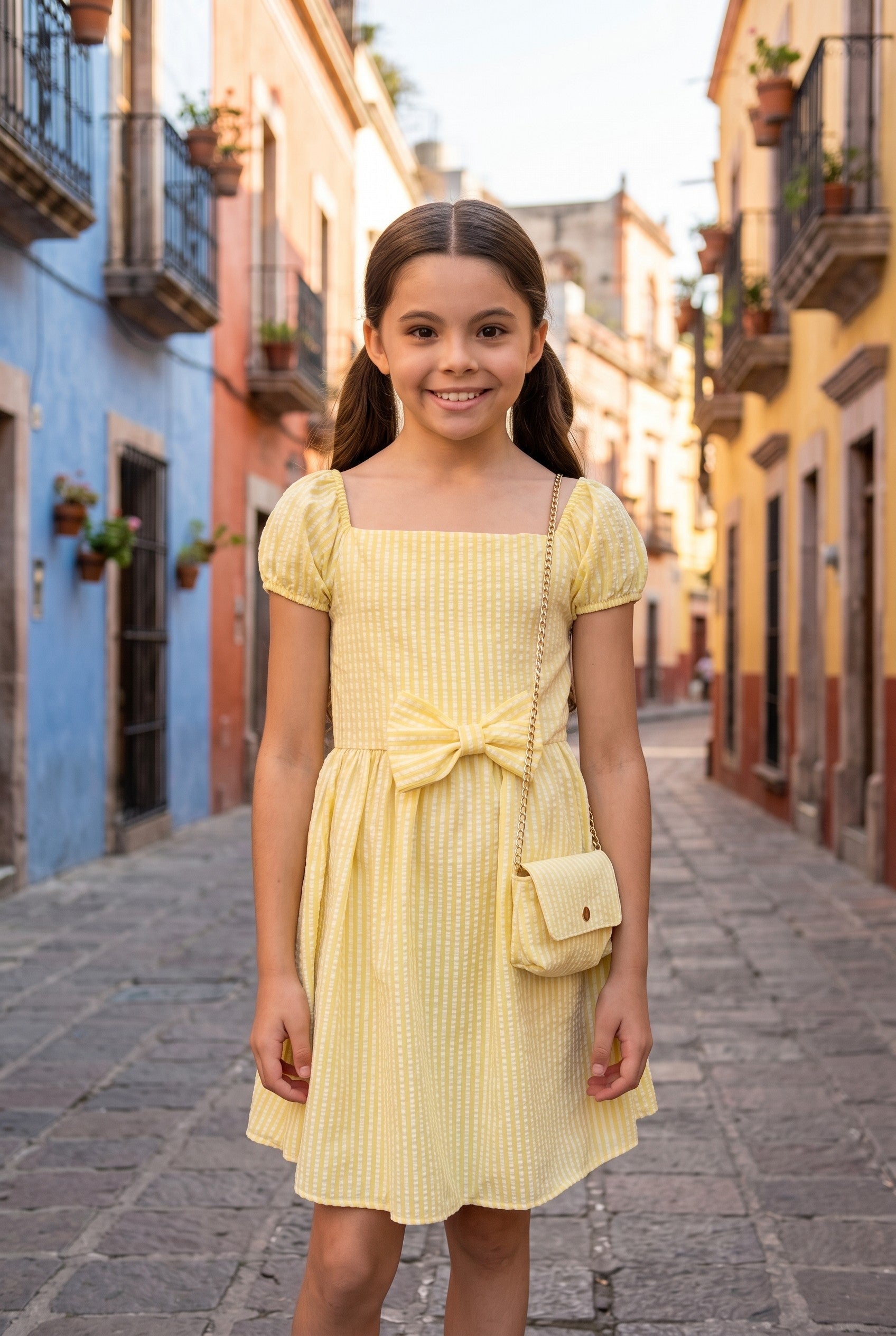 Robe avec petit sac