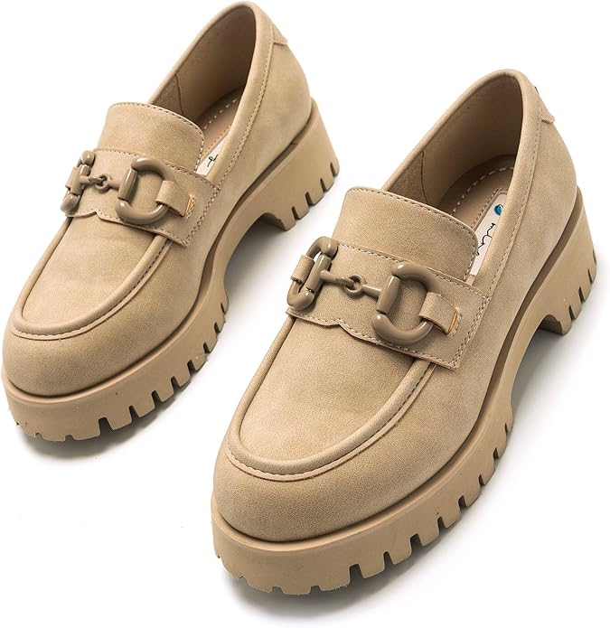 MTNG Chaussures Plates Femme Lenox 53238 - Mocassins Décontractés Semelle Crantée