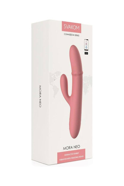 Vibromasseur Rabbit connecté avec va-et-vient Mora
