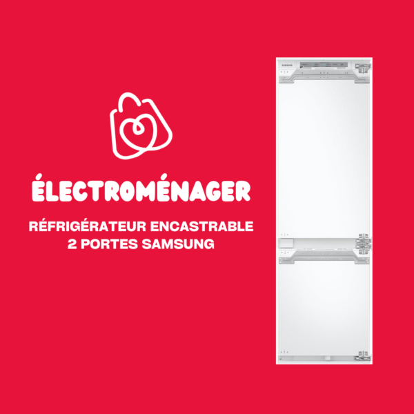 RÉFRIGÉRATEUR ENCASTRABLE 2 PORTES SAMSUNG BRB26713DWW/EF