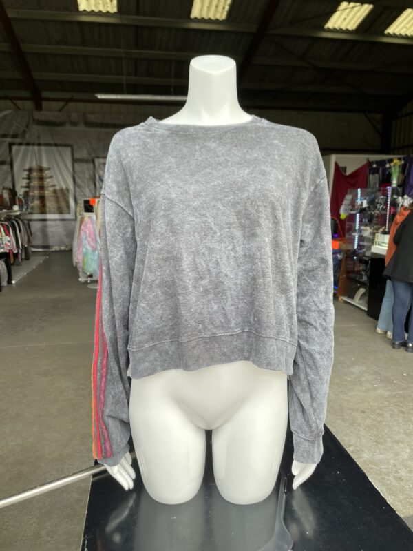 Tee-shirt gris Manche Longue