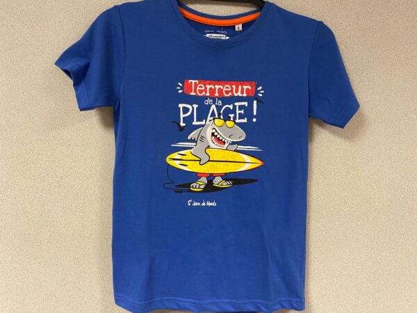 Tee-shirt "Terreur à la plage" 8 ans