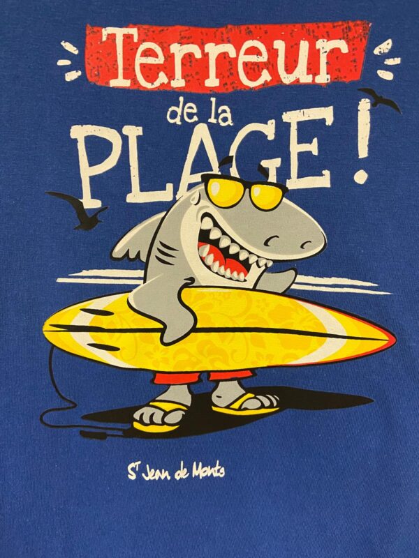 Tee-shirt "Terreur à la plage" 8 ans – Image 3