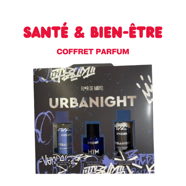 Coffret parfum + gel douche + Lotion de corps "URBANIGHT" - FLOR DE MAYO