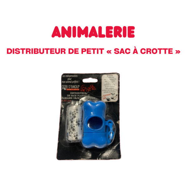 Distributeur de petit "sac à crotte"